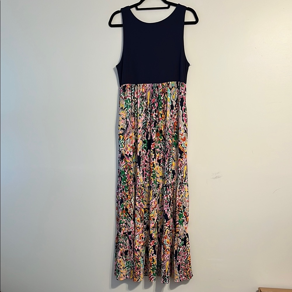 Beeson River Maxi Sundress Floral Colorful‎ Fun Tiered Flowy Dress HAS POCKETS - Picture 3 of 8